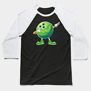 Funny Bowling Dabbing Baseball T-Shirt